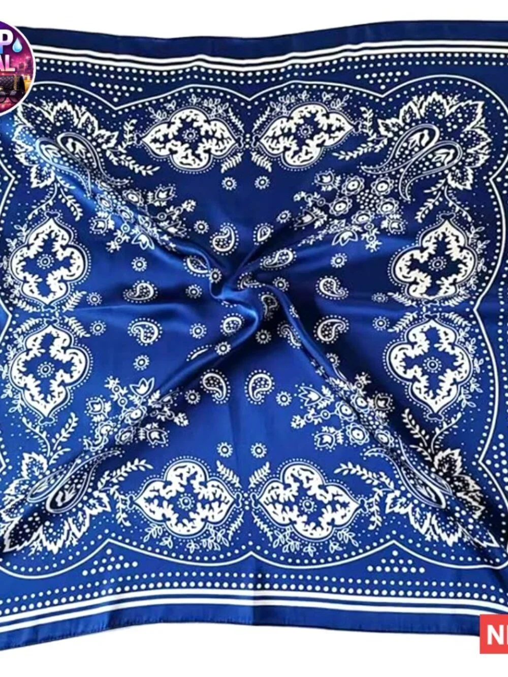 Silk Feeling 100% Polyester Satin Hair Scarf 27
